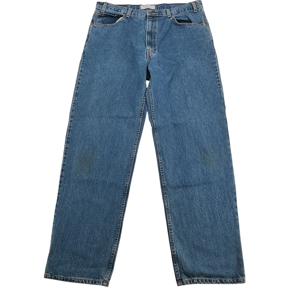 Levi Strauss Signature Mens Jeans 38x34 Relaxed Fit Made in Russia Y2K Baggy